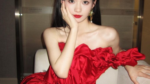 段奥娟优雅蜕变长发丝袜写真展露轻熟魅力