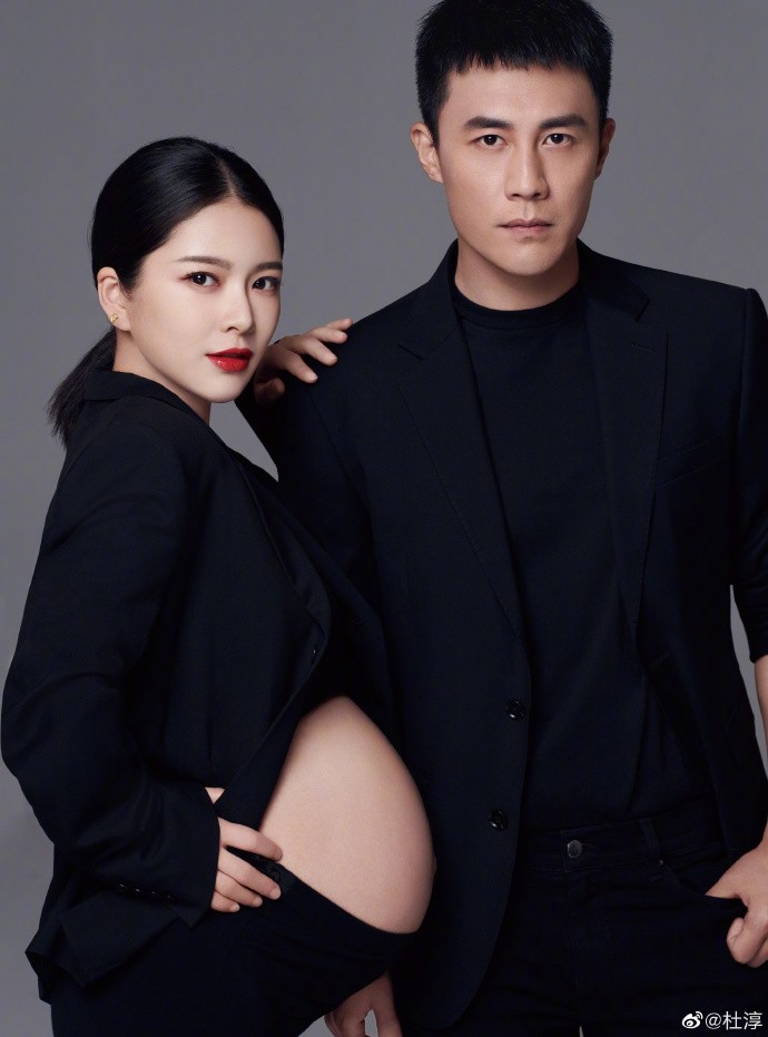 杜淳与妻子王灿合影或综艺节目截图