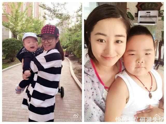 毕畅与两个孩子的生活照