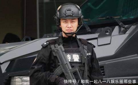 徐佳在《我是特种兵》中的剧照，展现硬汉形象