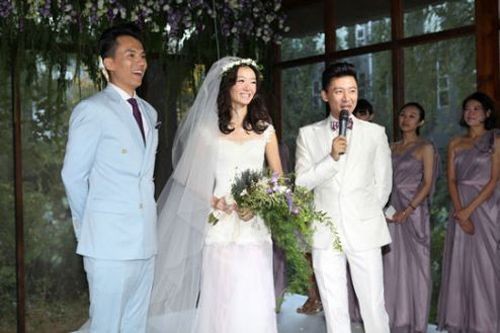 陈松伶张铎结婚照或日常合影